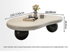 Nouveau français nuage crème Style <span class=keywords><strong>Table</strong></span> basse moderne minimaliste salon meubles <span class=keywords><strong>Design</strong></span> créatif <span class=keywords><strong>Table</strong></span> basse moderne - Product Image 6