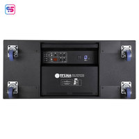 TTS 36-A Double caisson de basses actif haute puissance de 18 pouces, 96 kHz, traitement DSP 32 bits, enceinte de qualité professionnelle
