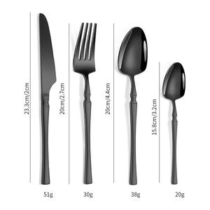 Precio de Venta caliente estilo occidental real juego de cubiertos de acero inoxidable postre pastel cuchillo tenedor cuchara vajilla juegos de cubiertos - Product Image 2