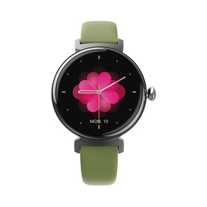 Reloj Inteligente DM70 AMOLED para <span class=keywords><strong>Mujer</strong></span>, Pantalla Pequeña de 1.04 Pulgadas, Llamadas Bluetooth, Monitor de Oxígeno en Sangre, Reloj Inteligente de Moda de Acero Dorado para Damas - Product Image 2