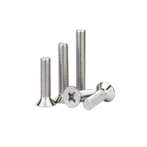 Ventas directas de fábrica 304 <span class=keywords><strong>Tornillo</strong></span> de cabeza avellanada cruzada de acero inoxidable <span class=keywords><strong>Tornillo</strong></span> de cabeza avellanada extendida GB819 Medición métrica - Product Image 1