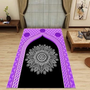 Tapis <span class=keywords><strong>de</strong></span> prière imprimé en velours antidérapant, pliable, résistant à l'usure, facile d'entretien, style bohème moderne, motif kilim, ethnique, très vendu - Product Image 4