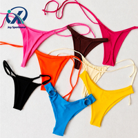 Produsen Bikini Custom Wanita, Bikini Tali Warna Solid Dua Potong