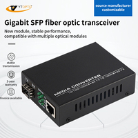 1.25Gbps 1SFP Slot 1RJ45 Ports 10/100/1000Base Tx 1000Base Fx Fiber SFP Optic Optical Media Converter SFP Module DC 5V FTTx Use