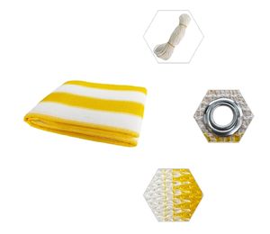 <span class=keywords><strong>Filet</strong></span> de balcon jaune - Écran de confidentialité et de sécurité à haute visibilité pour appartements, travaux de construction et décoration - Product Image 3