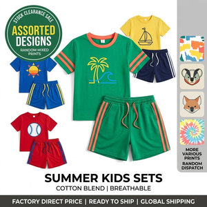 Lots de vêtements d'été pour enfants de qualité supérieure, styles variés, t-shirts, chemises, gilets, tailles mixtes, liquidation de stock - Product Image 4