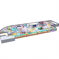 Aoleao Maßgefertigter Macaron Fantasy Indoor-Spielplatz Bällebad Rutschen Trampolin Kommerziell CE TÜV Zertifiziert