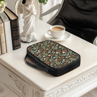 Housse de protection pour Bible, directement de l'usine, avec imprimé botanique tropical Taro Water, fermeture éclair, idéale pour les voyages quotidiens, l'église, le shopping et les cadeaux