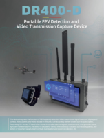 Dispositif portable de détection de drones FPV et d'interception de signaux de transmission vidéo
