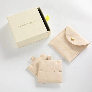 Jewelry Pouch 2021 Fashion Paper Jewelry Box With Pouch And Card Small Jewelry Bags With Logo