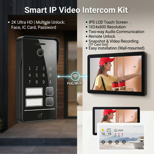 Videoportero PoE Hiwink de Fácil Instalació<span class=keywords><strong>n</strong></span> - Cámara Ultra-HD 2K con Reconocimiento Facial y de Palma para Apartamentos y Villas, Certificado CE - Product Image 3