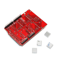 Kit de bouclier CNC UNO R3 Board avec CNC V3 et 4pcs A4988 Stepper Drivers avec câble USB pour imprimante 3D CNC Machine