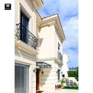Stylish Wrought Iron Outdoor Window Railings Cast Iron Security Window <strong>Guards</strong> Balcony Decor Exterior for <strong>Houses</strong> - Product Image 6