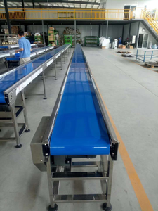 Restoranlar gıda mağazaları ve perakende fiyat için PVC kutu konveyör paslanmaz çelik kemer rekabetçi düz bant konveyör - Product Image 4