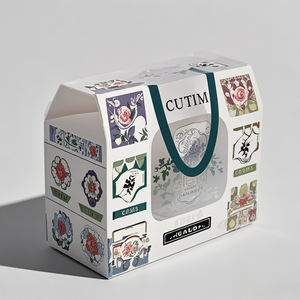 Custom PP plástico All-in-One Gift Box com superfície ondulada