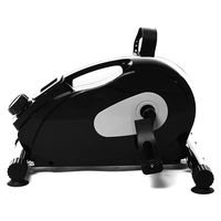 Vente directe d'usine, mini vélo d'exercice durable en plastique noir pour usage domestique avec pédale magnétique
