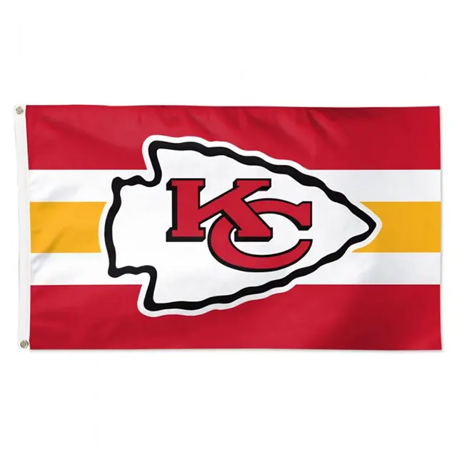 Nhà Máy Bán buôn in kỹ thuật số tùy chỉnh NFL đội cờ 3x5 ft 100% polyester Kansas thành phố trưởng cờ