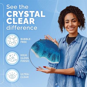 ชุดเรซิ่นอีพ็อกซี่ใสสำหรับงานไม้, ที่รองแก้ว, เคลือบผิวแม่พิมพ์ - Product Image 2