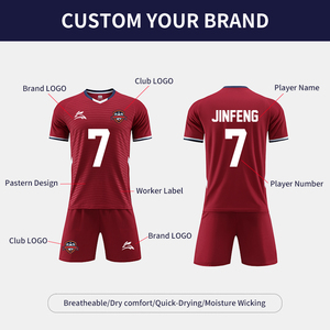 Tute da Calcio di Alta Qualità per Uomo, Asciugatura Rapida, Maglia da Calcio Confortevole con Sublimazione, Abbigliamento da Allenamento Calcistico - Product Image 2
