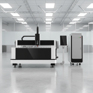 เครื่องตัดแผ่นโลหะไฟเบอร์เลเซอร์ระบบอัตโนมัติ CNC 1000W-6000W ระบบระบายความร้อนด้วยน้ำรองรับ Ai & PLT - Product Image 1