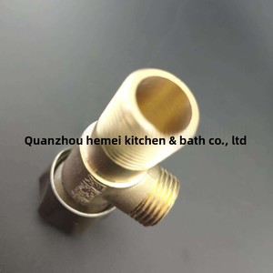 Valvola Angolare in Ottone a Chiusura Rapida per Bagno, Cucina, Scaldabagno, WC, Colore Naturale, Modello SLT15003 - Product Image 4