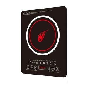Estufa de Inducción Portátil a Prueba de Agua de 6 Quemadores, Panel de Vidrio Templado, Control Táctil, Carcasa de Plástico para Uso en Encimera, Hotpot - Product Image 1