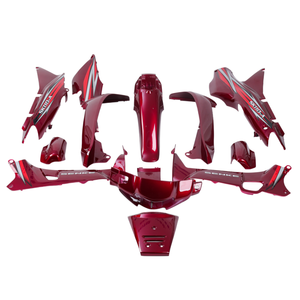 ชุดรถจักรยานยนต์สีแดงเต็มตัวสำหรับฮอนด้า Haojue KTM 110 - Product Image 2