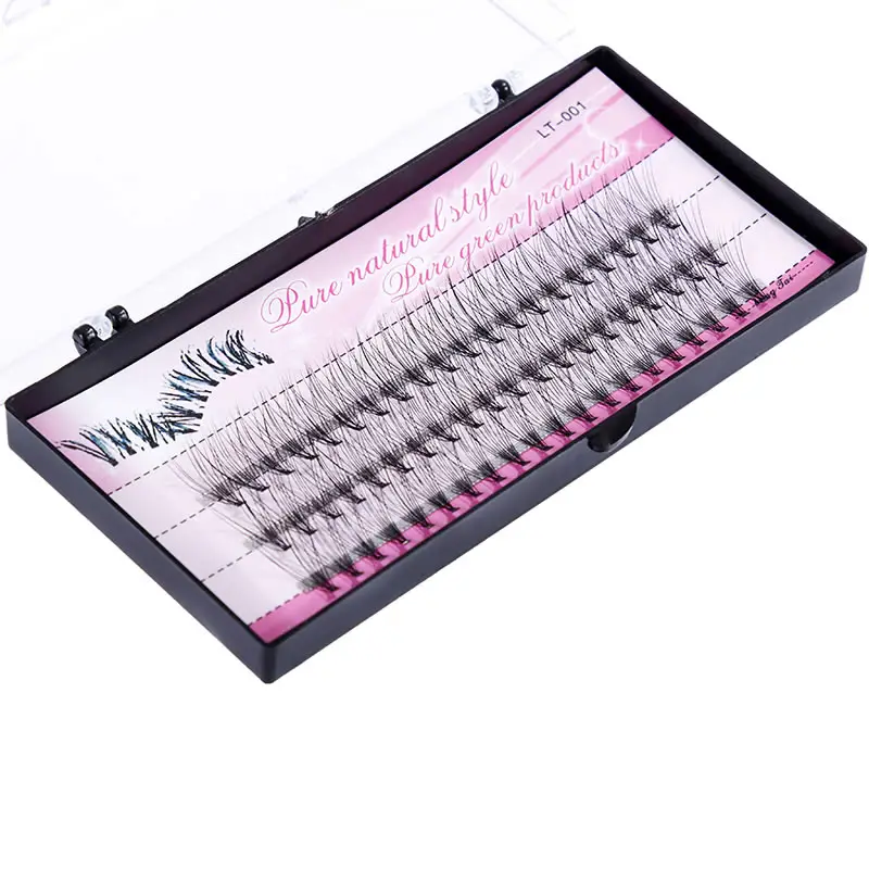 Natural 8/10/12/14mm Makeup Individual Cluster Eye Lashes Grafting Fake False Eyelashes