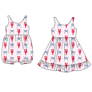 Précommande MOQ 5 Robes Salopette pour Filles à Motif Feuilles pour la Saint-Patrick, Vente en Gros, Vêtements pour Sœurs, Boutique Enfants, Nouveaux Vêtements Tendance - Product Image 4