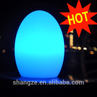 Lampes de table en forme d'œuf à piles rechargeables avec télécommande