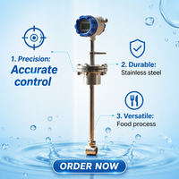 Medidor de Flujo Vortex Inteligente Enchufable de Acero Inoxidable 304 IP65 para Medición de Flujo Industrial de Líquidos, Gases y Vapor