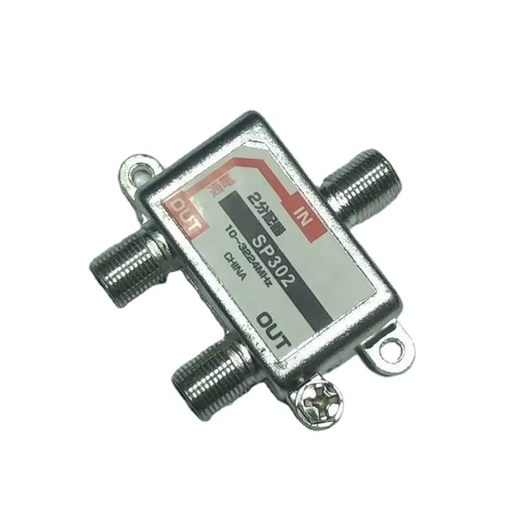 Catv 2 Manier 10-3224Mhz F Connector Indoor Splitter Deler Optico Splitter Voor Kabel Tv Satelliet Splitter