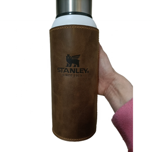 Bolsa de Cuero para Botella, Cosida a Mano, de Primera Capa, Color Marrón, con Asa de Viaje, Logotipo Personalizado, Marca Remy <span class=keywords><strong>Martin</strong></span> Cognac, Hecho en China - Product Image 4