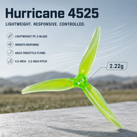 Hélice de drone FPV GEMFAN Officielle 4525 Freestyle, 3 pales en polycarbonate, pas de 2,5, accessoires légers pour drone