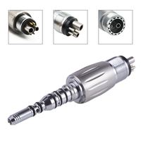 Coupleur de raccord rapide dentaire Adaptateur de pièce à main à fibre optique LED 2/4/6 trous adaptés aux outils à main de dentisterie à grande vitesse