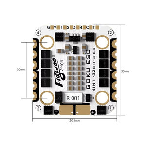 Flywoo <span class=keywords><strong>GOKU</strong></span> F722 Pro Mini V2 20x20 FC 4 in 1 ESC FPV Flight Controller 45A 32Bit AM32 Scheda di Controllo Quadricottero in Metallo - Product Image 4