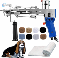 Pistolet à tufter électrique 2-en-1 pour tapis, hauteur de pile réglable 7-21 mm, machine à tufter portable pour la fabrication de tapis DIY
