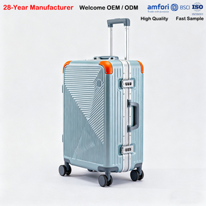 <span class=keywords><strong>Valise</strong></span> personnalisée avec roulettes pivotantes, cadre en <span class=keywords><strong>aluminium</strong></span>, coque rigide en <span class=keywords><strong>polycarbonate</strong></span> sans fermeture éclair, bagage de voyage - Product Image 1