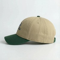 Gorra de Béisbol Personalizable OEM ODM de 6 Paneles, Sin Estructura, 100% Algodón Twill, Estilo Dad Hat, Ajustable, con Logotipo Bordado Deportivo
