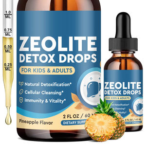 Zeolite Detox para Niños en Gotas Líquidas con Vitaminas <span class=keywords><strong>B12</strong></span> Puras, Gotas de Zeolita Clinoptilolita para Niños, Suplemento de Limpieza Detox - Product Image 1