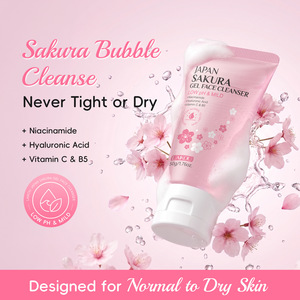 LAIKOU <span class=keywords><strong>Japan</strong></span> Sakura Jelly <span class=keywords><strong>Gel</strong></span> Gesichtsreiniger Bubble Glow Cleanse Mildes Reinigungsgel mit niedrigem pH-Wert 50g - Product Image 2