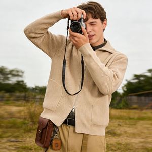 Pull en tricot pour homme, cardigan unisexe en laine zippé, manteau, vêtements d'hiver pour homme, Sueter Para Hombre, tricots pour homme, fournisseur de premier plan - Product Image 2