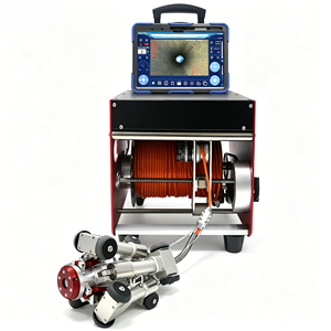 Robot d'inspection de canalisations étanche IP68 avec caméra flexible pour traverser horizontalement, verticalement et à 90 degrés °   Courbes à l'intérieur des tuyaux - Product Image 1