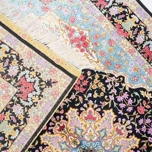 YILONG 122x183cm noué à la main Floral persan <span class=keywords><strong>Tabriz</strong></span> tapis 100% soie naturelle pour salon chambre à coucher Techniques faites à la main décor à la maison - Product Image 6