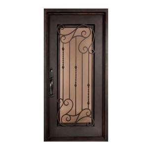 ราคาโรงงาน ประตูเหล็กดัดรูปโค้ง ขนาด 36x82 นิ้ว สำหรับประตูทางเข้าบ้าน - Product Image 3