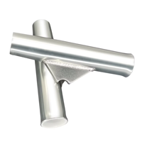 Nouveau support de canne à pêche évasé en aluminium anodisé argenté de 10 pouces pour accessoires de yacht marin