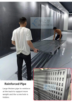 Présentoir mural en métal pour carreaux de céramique pour la présentation de carreaux Roue de support de panneau perforé en pierre pour carreaux de sol en marbre et granit