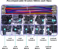 Yoeruyo harnes kabel pra-kerut 22 AWG, kualitas tinggi Molex 3.0mm baris ganda 2X1/2/3/4/5/6-Pin Housing (MX3.0-Dual) tembaga