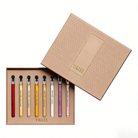 Envase de Perfume de Viaje de 2 ml, 3 ml, 5 ml con Logotipo Personalizado en Estampado en Caliente, Juego de Muestras de Perfume en Caja, Juego de Viales de Muestra de Perfume de Vidrio