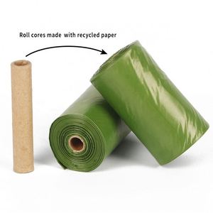 Bolsas para excremento de perro al por mayor, biodegradables, compostables, desechables, caja de cartón, muestras verdes disponibles 20220100023 0.015mm 23X33CM HJ - Product Image 3